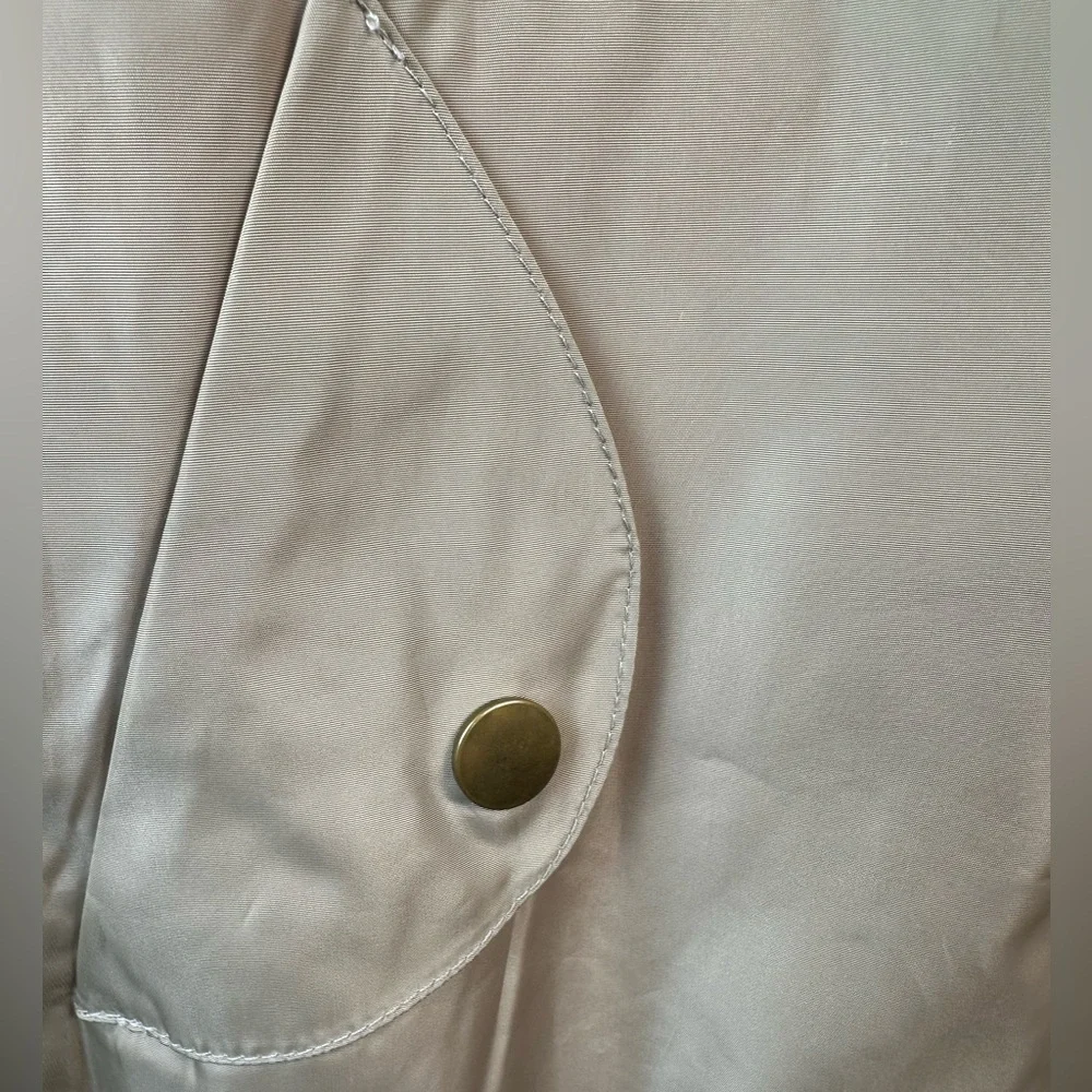 CALI LOVE USA/TAN BLACK BOMBER JACKET FULL ZIP UP - Picture 9 of 14